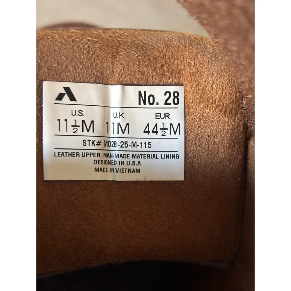 Anodyne No.‎ 28 Mens 11.5 M Brown Leather Casual Comfort Shoes Strap Heritage